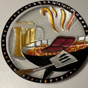 Lori Seibert hand blown plate